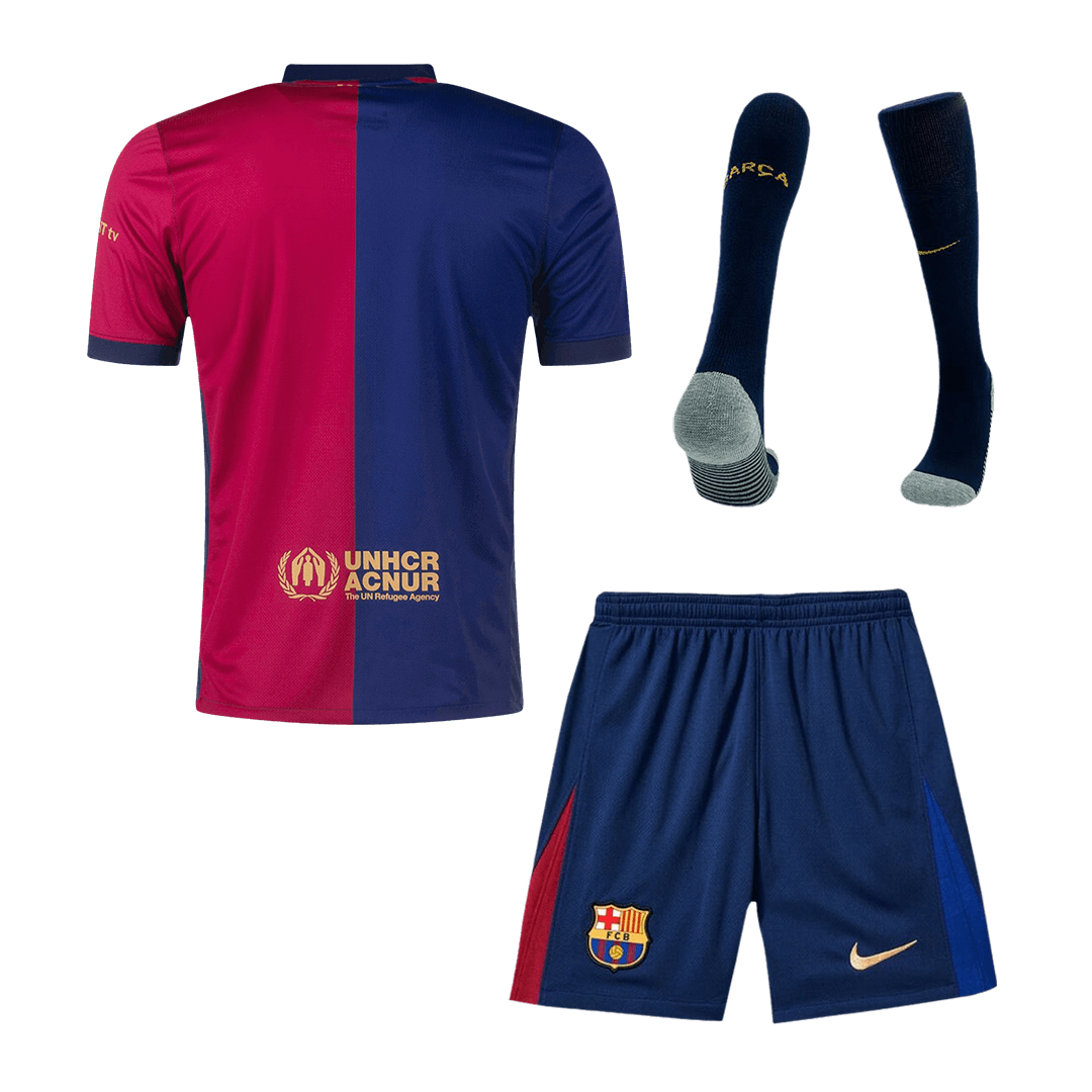 Barcelona Home  Soccer Jersey Kit(Jersey+Shorts+Socks) 2024/25 Top Dresy Shop