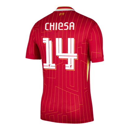 CHIESA #14 Liverpool Home  Soccer Jersey 2024/25 - UCL Top Dresy Shop