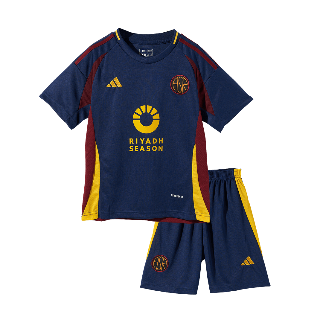 Kid's Roma Third Away  Soccer Jersey Kit(Jersey+Shorts) 2024/25 Top Dresy Shop