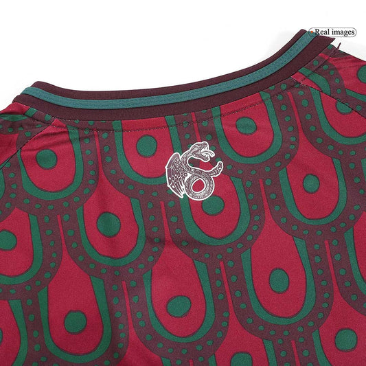 Men's Mexico Home Long Sleeve Soccer Jersey Copa América 2024 Top Dresy Shop