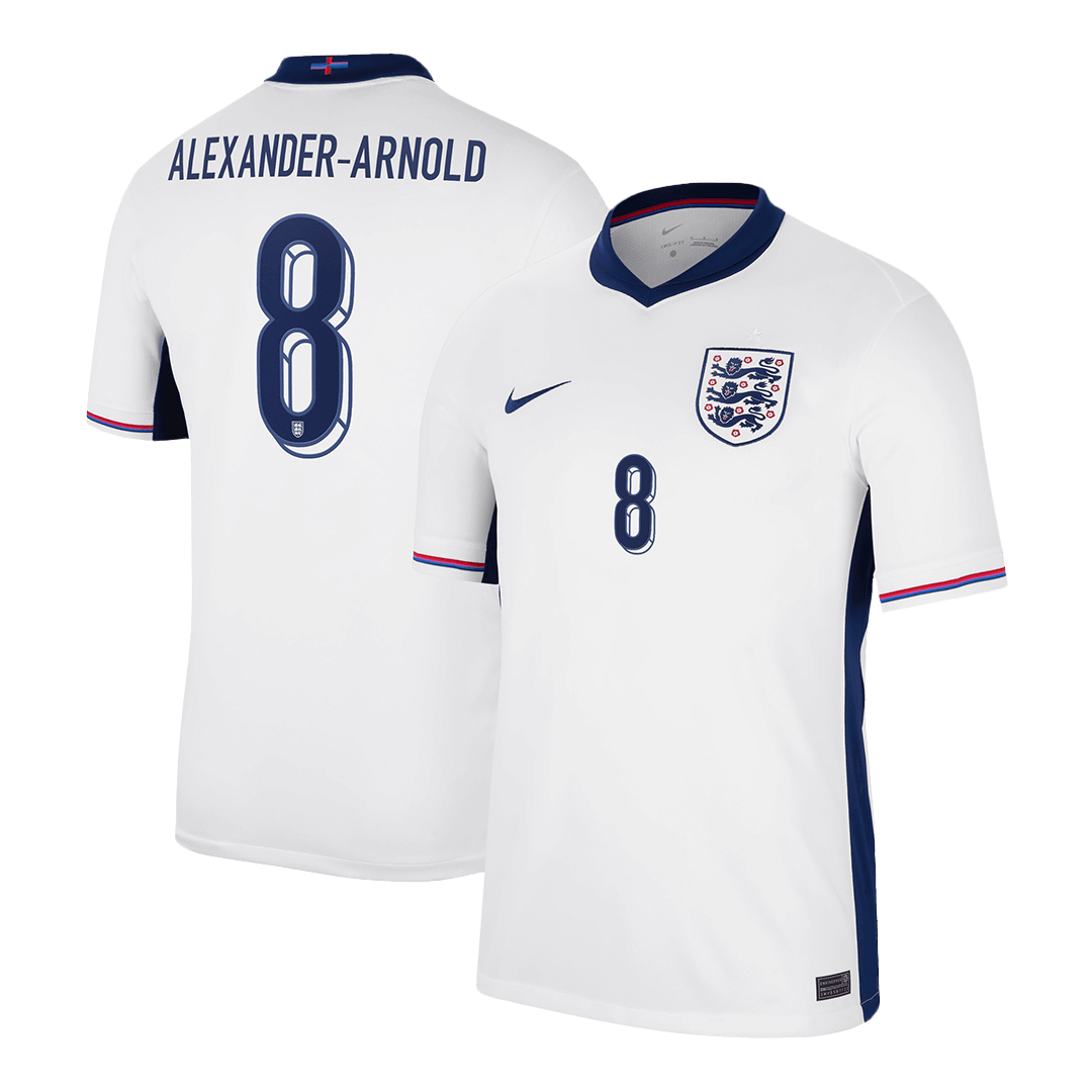 ALEXANDER-ARNOLD #8 England Home  Soccer Jersey Euro 2024 Top Dresy Shop