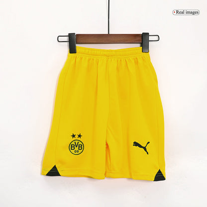 Kid's Borussia Dortmund Away  Soccer Jersey Kit(Jersey+Shorts) 2023/24 Top Dresy Shop