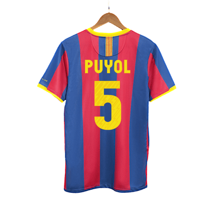 Retro PUYOL #5 2010/11 Barcelona Home  Soccer Jersey Top Dresy Shop
