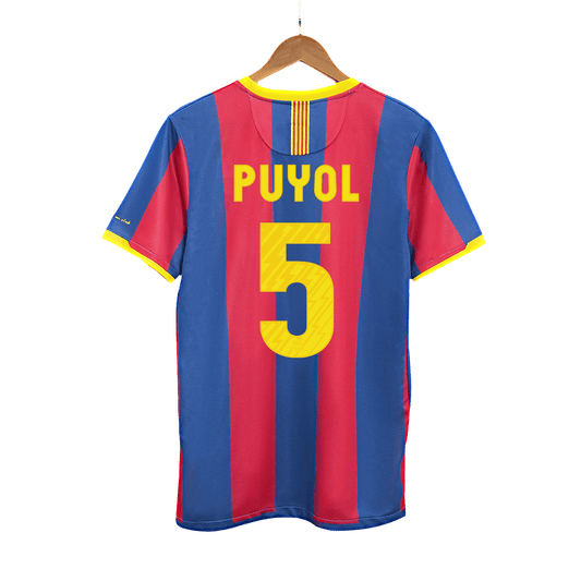 Retro PUYOL #5 2010/11 Barcelona Home  Soccer Jersey Top Dresy Shop