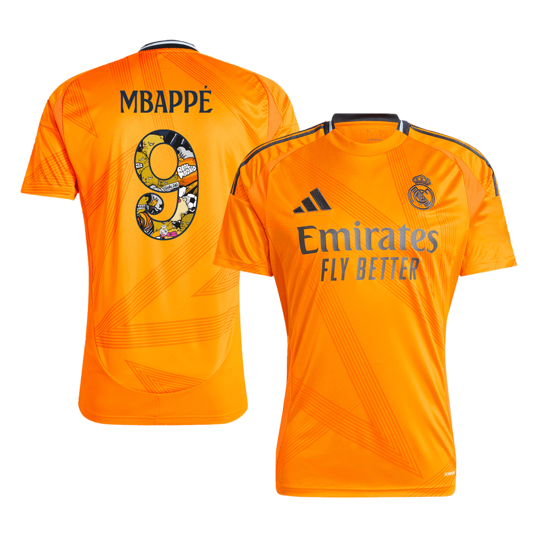 MBAPP? #9 Real Madrid Away  Soccer Jersey 2024/25 - Bear Champ Font Top Dresy Shop