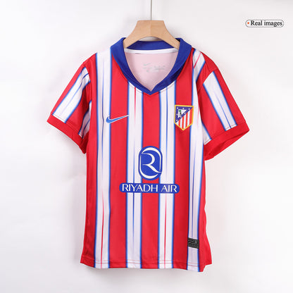 Kid's Atletico Madrid Home  Soccer Jersey Kit(Jersey+Shorts) 2024/25 Top Dresy Shop