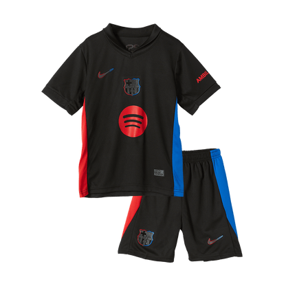 Kid's Barcelona Away  Soccer Jersey Kit(Jersey+Shorts) 2024/25 - Spotify Logo Without Text Top Dresy Shop