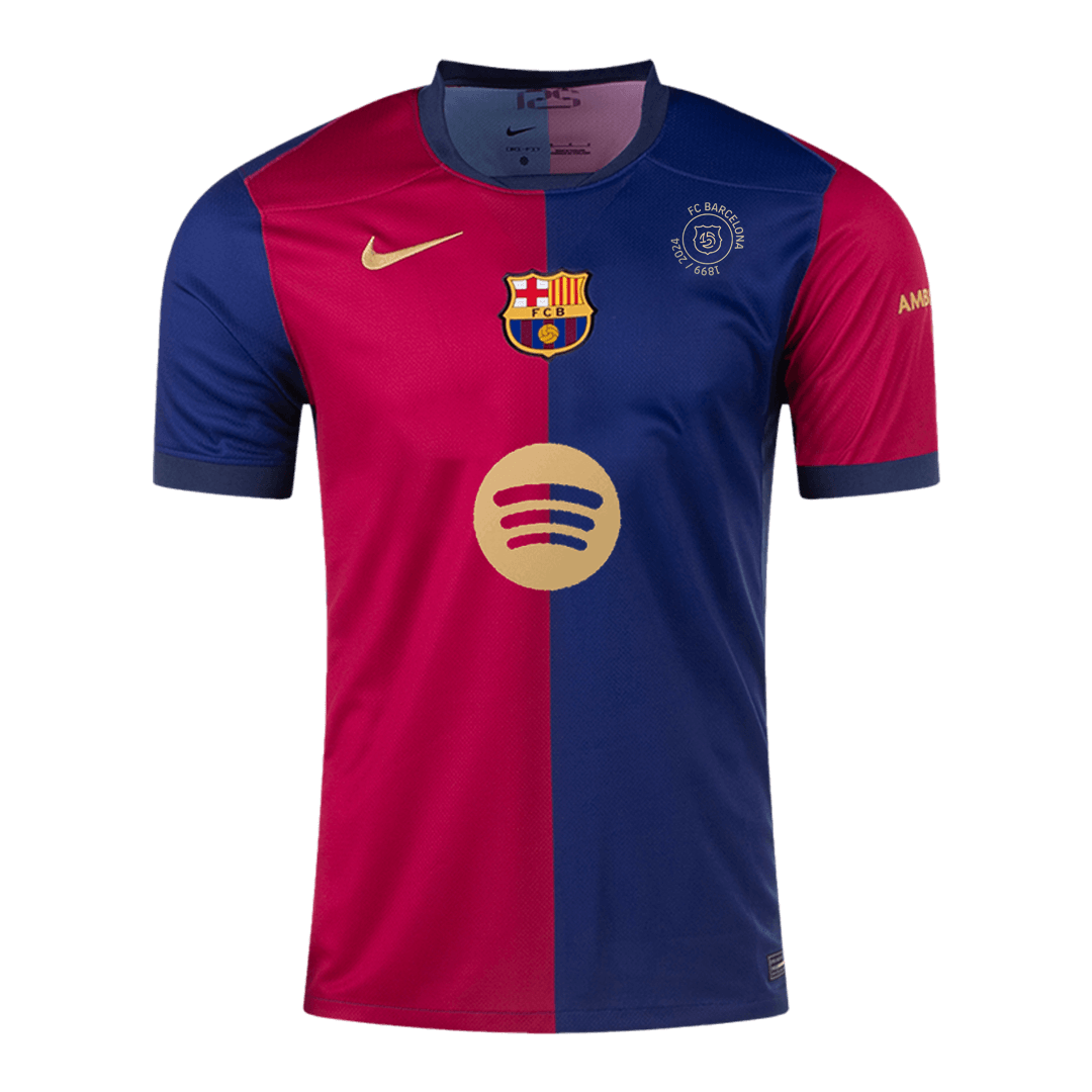 Barcelona Home  Soccer Jersey 2024/25 - 125th Anniversary(Spotify Logo Without Text) Top Soccer Jerseys Store