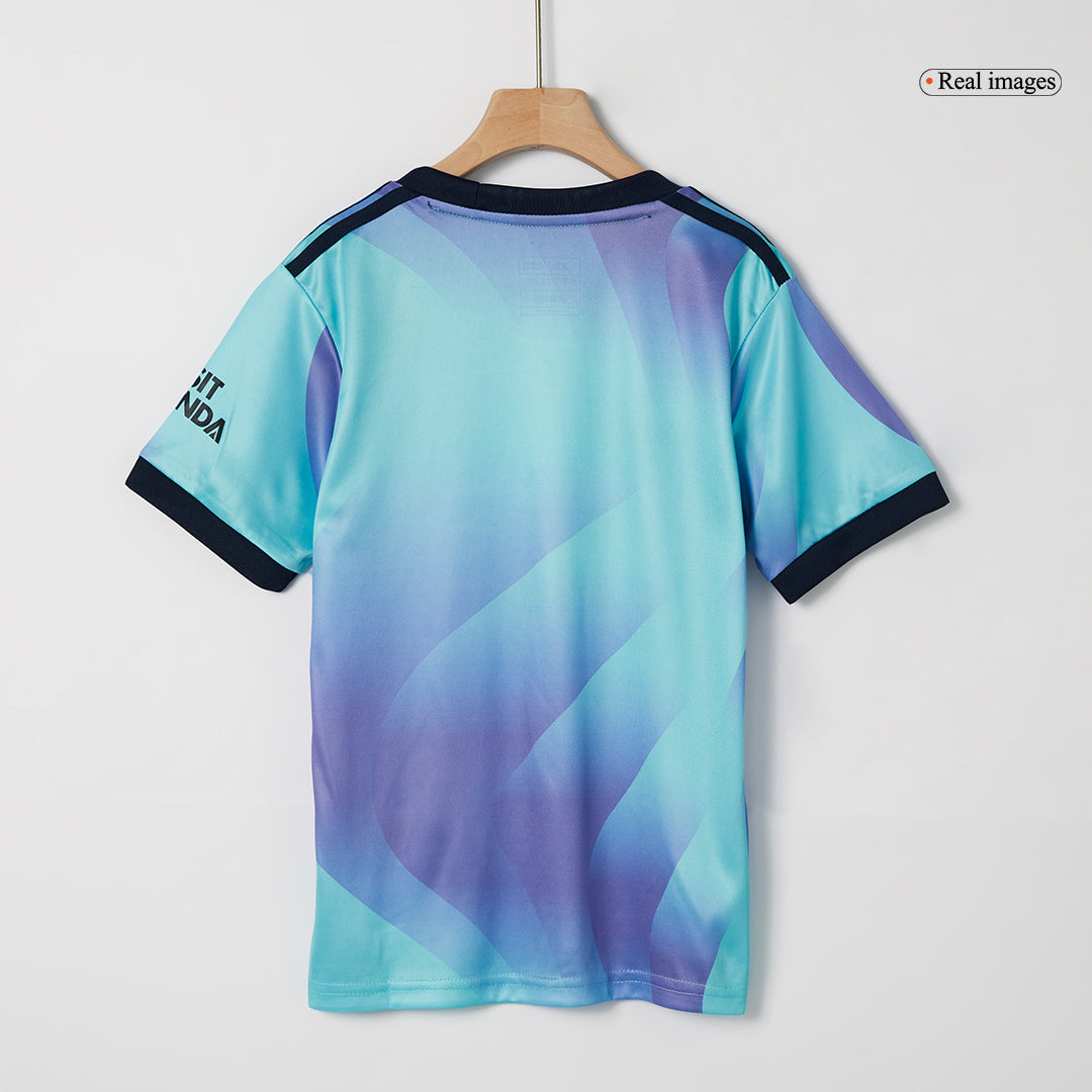 Kid's Arsenal Third Away  Soccer Jersey Kit(Jersey+Shorts+Socks) 2024/25 Top Soccer Jerseys Store