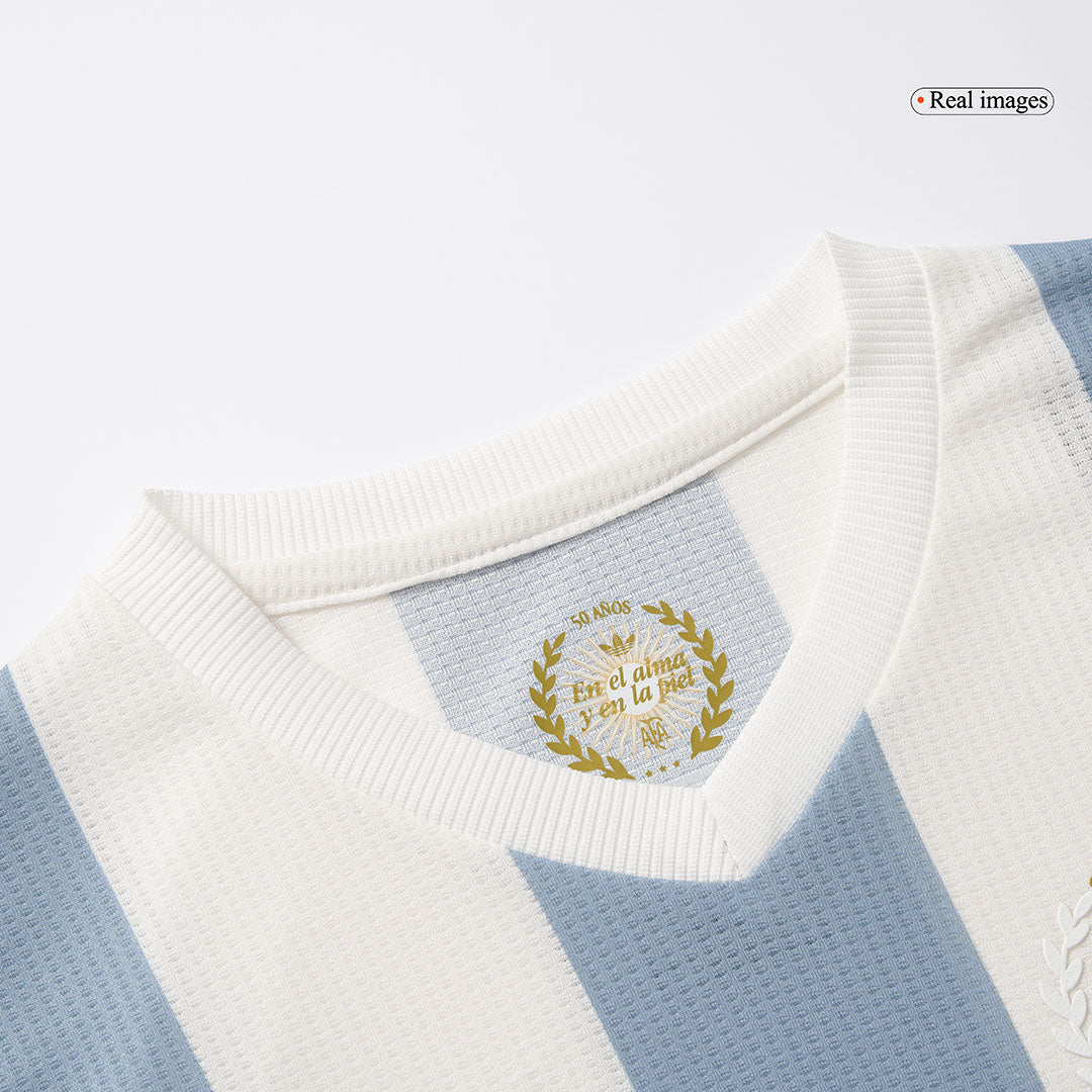 Kid's Argentina  Soccer Jersey Kit(Jersey+Shorts) 2024 - 50th Anniversary Top Soccer Jerseys Store