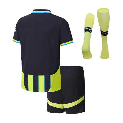 Kid's Manchester City Away  Soccer Jersey Kit(Jersey+Shorts+Socks) 2024/25 Top Dresy Shop