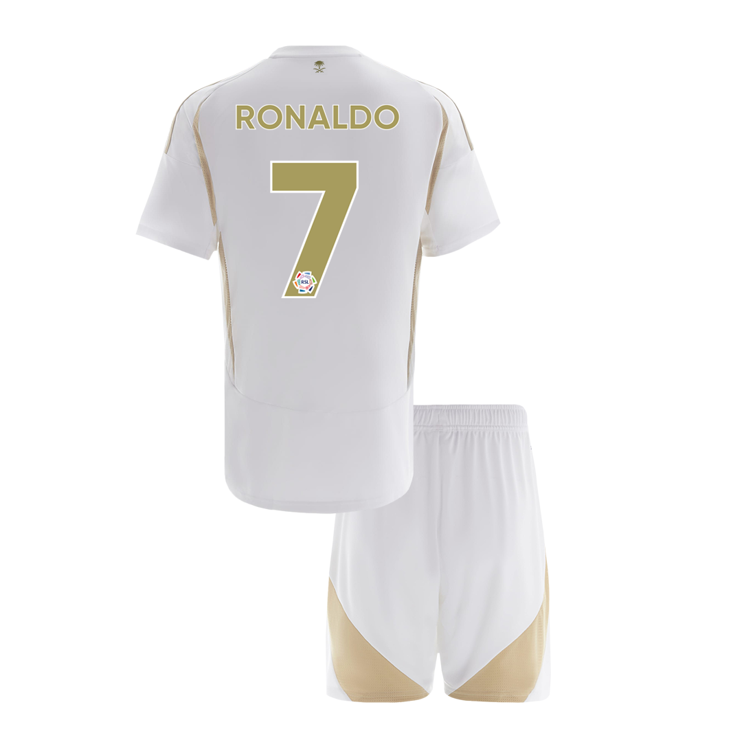 Kid's RONALDO #7 Al Nassr Third Away  Soccer Jersey Kit(Jersey+Shorts) 2024/25 Top Dresy Shop