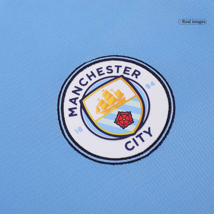 Manchester City Home Long Sleeve  Soccer Jersey 2024/25 Top Dresy Shop