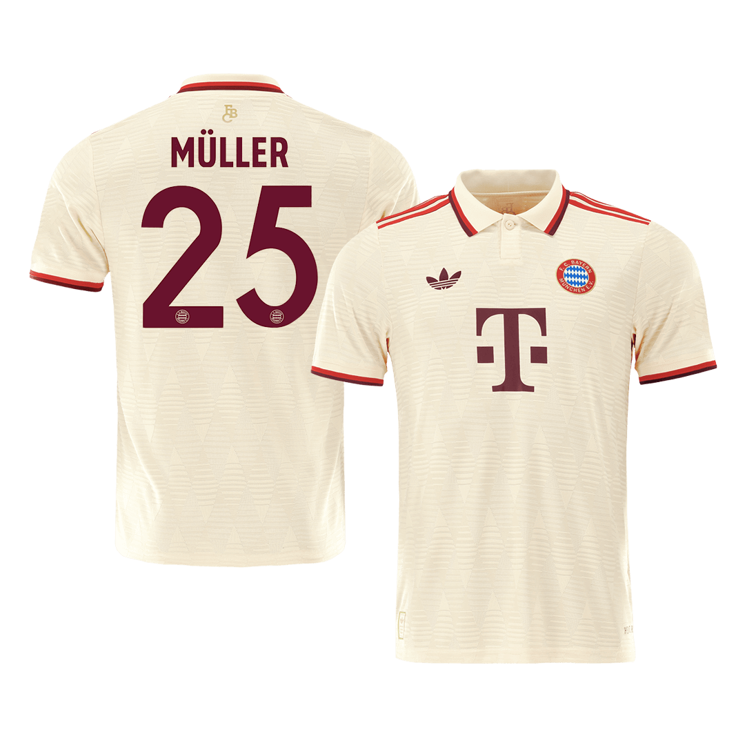 Player Version MÜLLER #25 Bayern Munich Third Away  Soccer Jersey 2024/25- UCL Top Dresy Shop