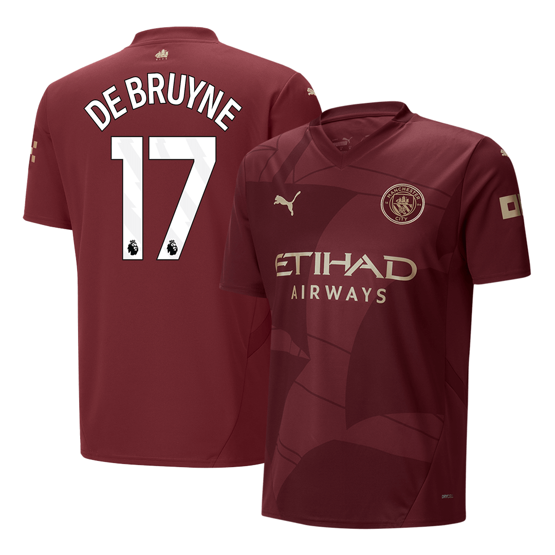 DE BRUYNE #17 Manchester City Third Away  Soccer Jersey 2024/25 Top Dresy Shop