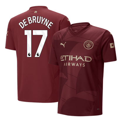 DE BRUYNE #17 Manchester City Third Away  Soccer Jersey 2024/25 Top Dresy Shop