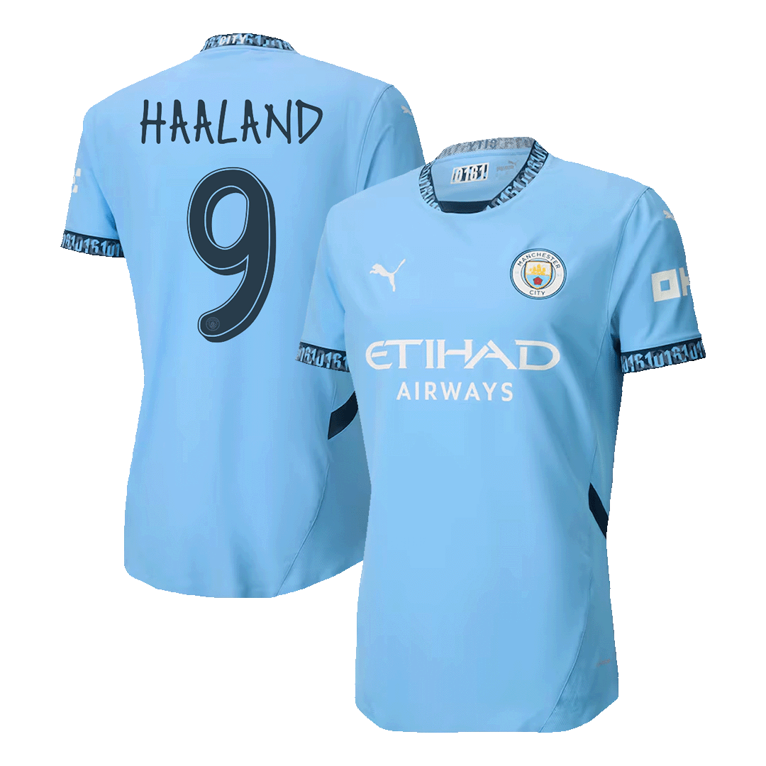 Player Version HAALAND #9 Manchester City Home  Soccer Jersey 2024/25 - UCL Top Dresy Shop