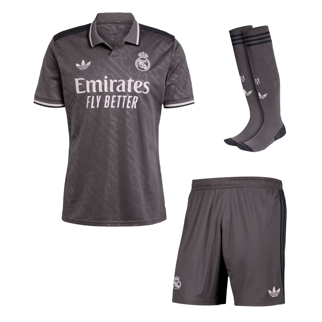 Real Madrid Third Away  Soccer Jersey Kit(Jersey+Shorts+Socks) 2024/25 Top Dresy Shop