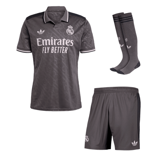 Real Madrid Third Away  Soccer Jersey Kit(Jersey+Shorts+Socks) 2024/25 Top Dresy Shop