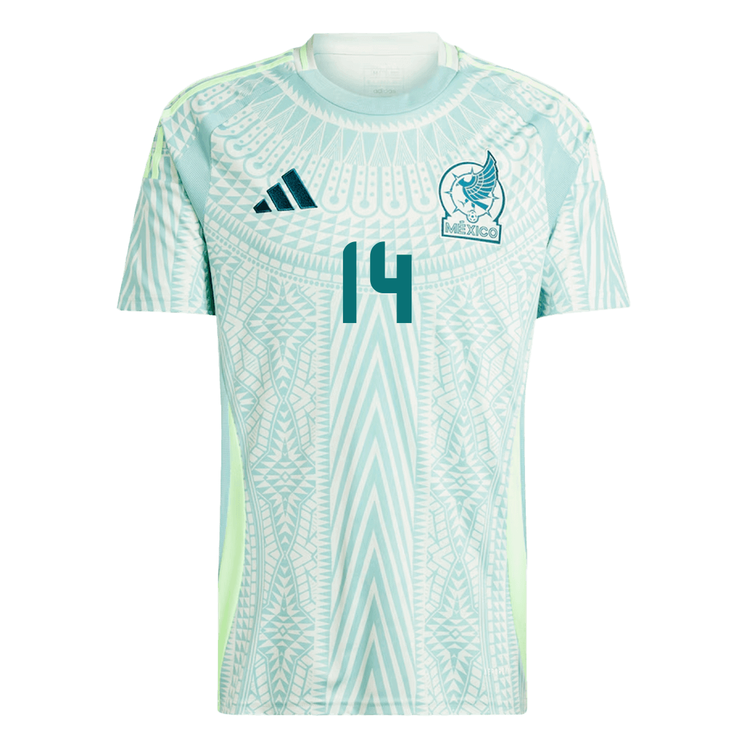 Men's Mexico CHICHARITO #14 Away Soccer Jersey Copa América 2024 Top Dresy Shop
