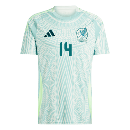 Men's Mexico CHICHARITO #14 Away Soccer Jersey Copa América 2024 Top Dresy Shop