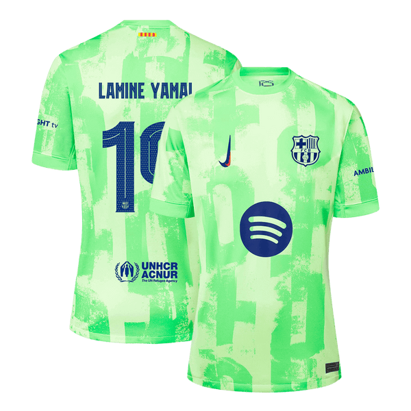 LAMINE YAMAL #19 Barcelona Third Away  Soccer Jersey 2024/255 - UCL?Spotify Logo Without Text? Top Soccer Jerseys Store
