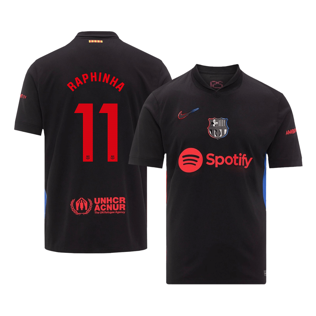 RAPHINHA #11 Barcelona Away  Soccer Jersey 2024/25 Top Dresy Shop