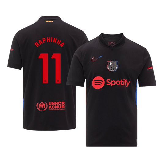 RAPHINHA #11 Barcelona Away  Soccer Jersey 2024/25 Top Dresy Shop