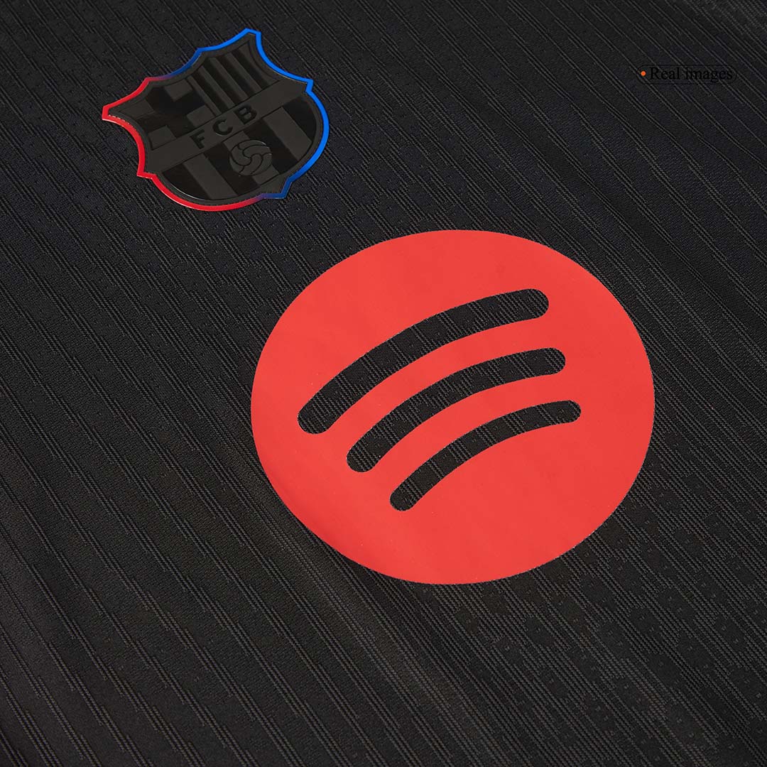 Player Version Barcelona Away  Soccer Jersey 2024/25 - Spotify Logo Without Text Top Dresy Shop