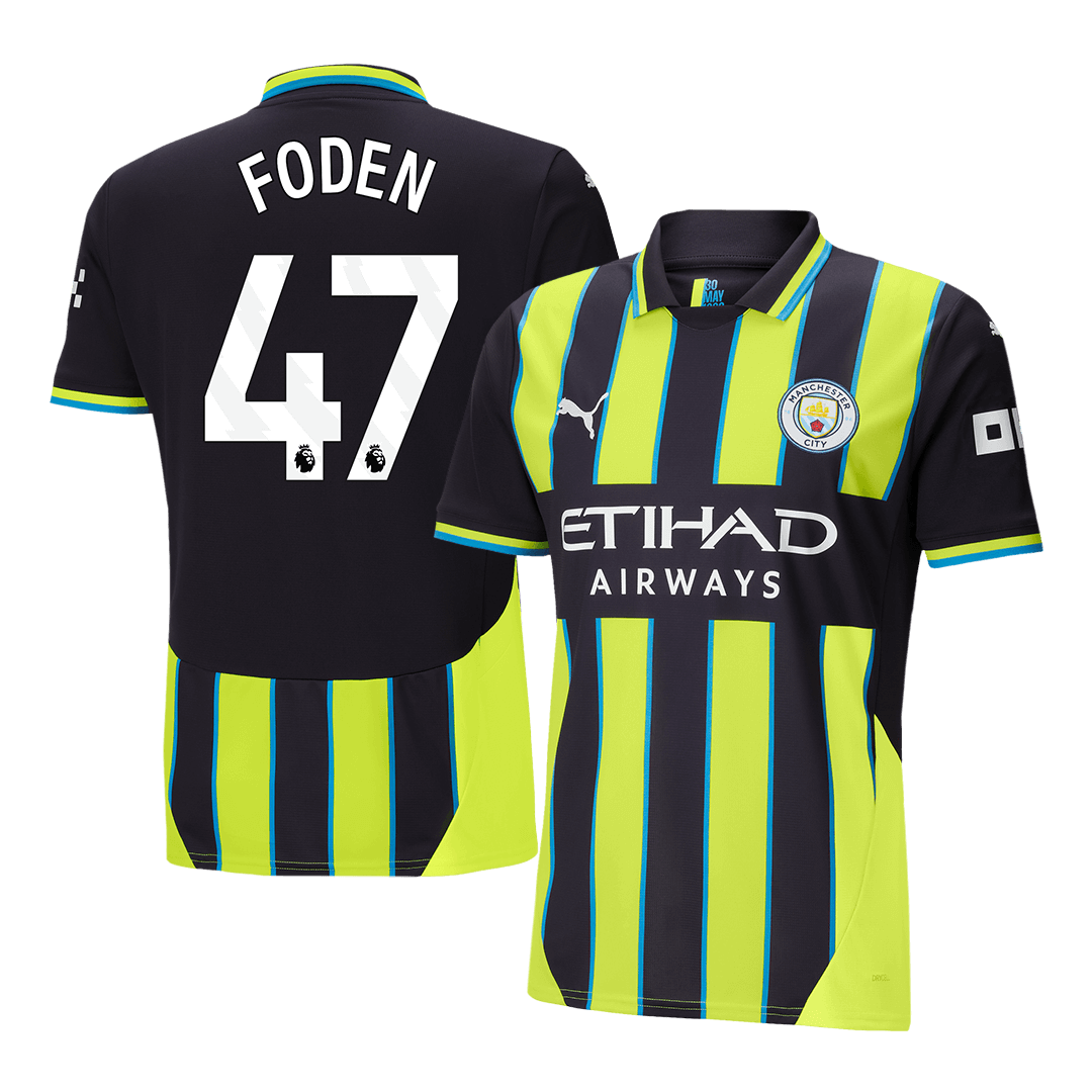 FODEN #47 Manchester City Away  Soccer Jersey 2024/25 Top Dresy Shop