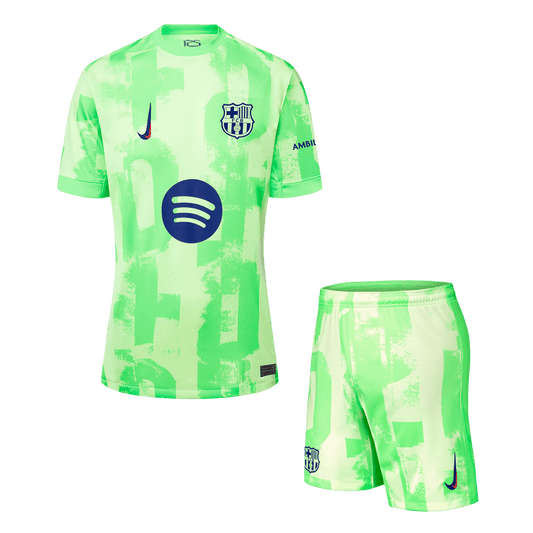 Barcelona Third Away  Soccer Jersey Kit(Jersey+Shorts) 2024/25 - (Spotify Logo Without Text) Top Dresy Shop