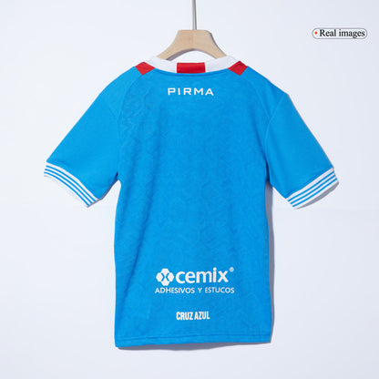 Kid's Cruz Azul Home  Soccer Jersey Kit(Jersey+Shorts) 2024/25 Top Dresy Shop
