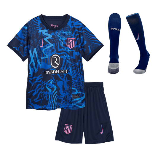 Kid's Atletico Madrid Third Away  Soccer Jersey Kit(Jersey+Shorts+Socks) 2024/25 Top Dresy Shop