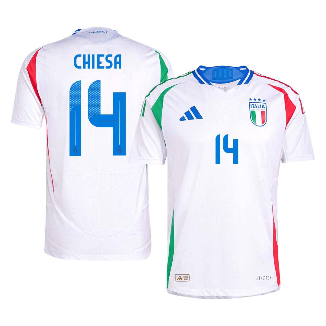 Player Version CHIESA #14 Italy Away  Soccer Jersey Euro 2024 Top Dresy Shop