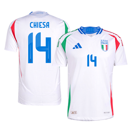 Player Version CHIESA #14 Italy Away  Soccer Jersey Euro 2024 Top Dresy Shop
