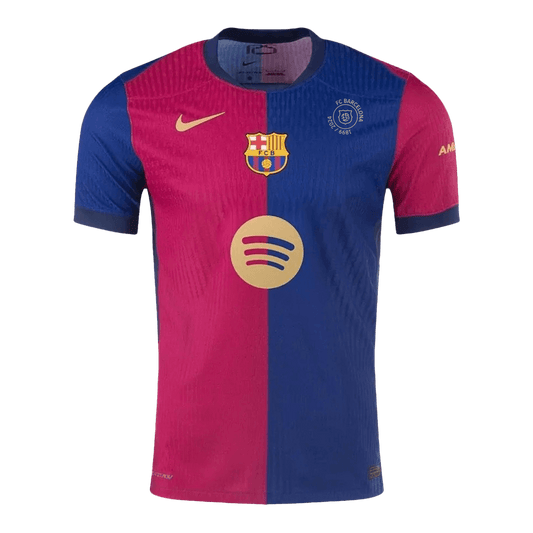 Player Version Barcelona Home  Soccer Jersey 2024/25 - 125th Anniversary(Spotify Logo Without Text) Top Dresy Shop