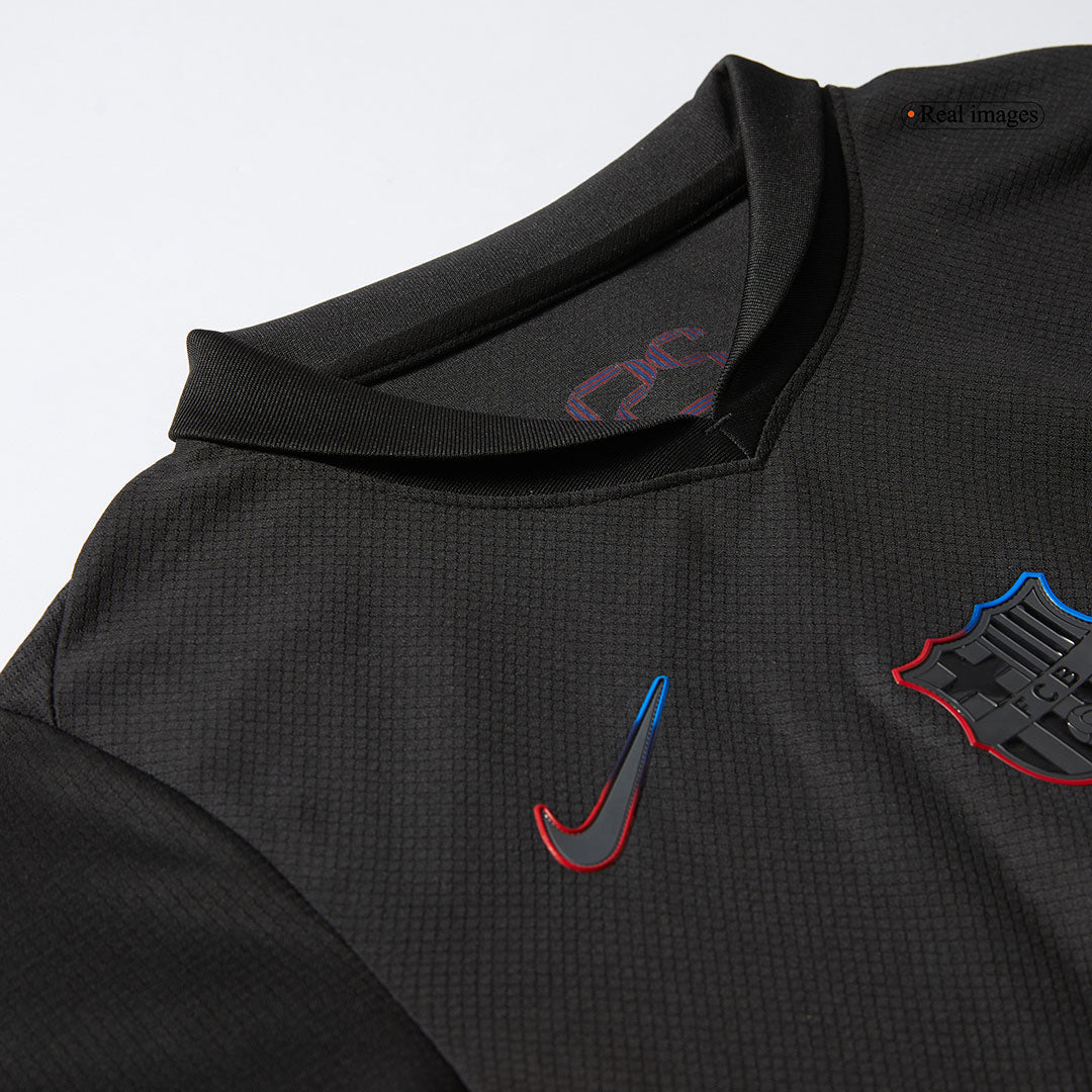 Kid's Barcelona Away  Soccer Jersey Kit(Jersey+Shorts) 2024/25 - Spotify Logo Without Text Top Dresy Shop
