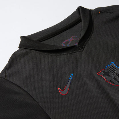Kid's Barcelona Away  Soccer Jersey Kit(Jersey+Shorts) 2024/25 - Spotify Logo Without Text Top Dresy Shop