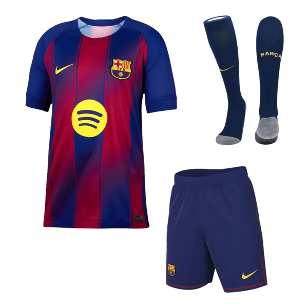 Barcelona Home Soccer Jersey Kit(Jersey+Shorts+Socks) 2025/26