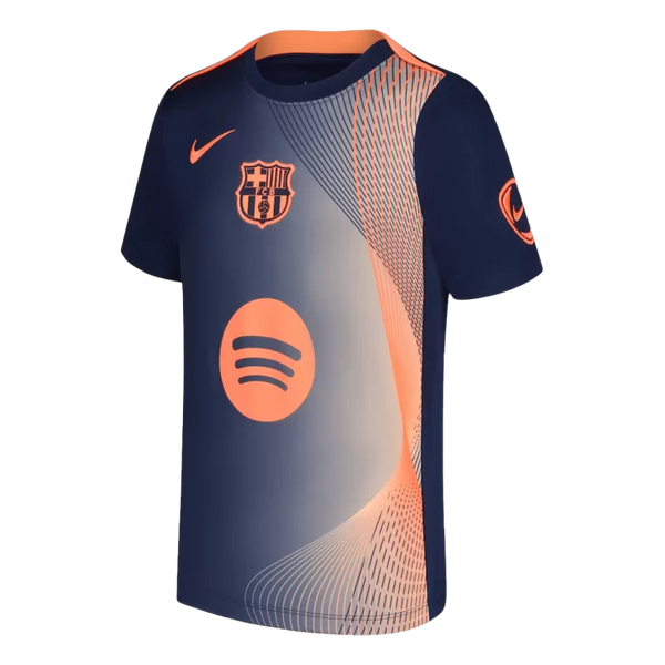 Barcelona Pre-Match 2025/26 Soccer Jersey - Orange&Black