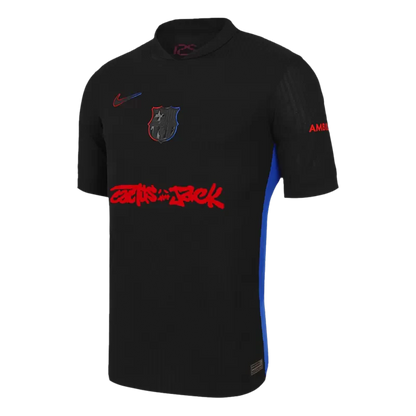 Player Version Barcelona X Travis Scott Away Soccer Jersey 2024/25 - Red