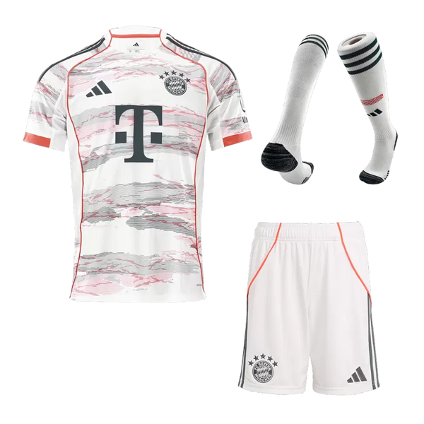 Bayern Munich Away Soccer Jersey Kit(Jersey+Shorts+Socks) 2025/26