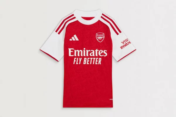 Kid's Arsenal Home Soccer Jersey Kit(Jersey+Shorts) 2025/26 topsoccerjerseys.com