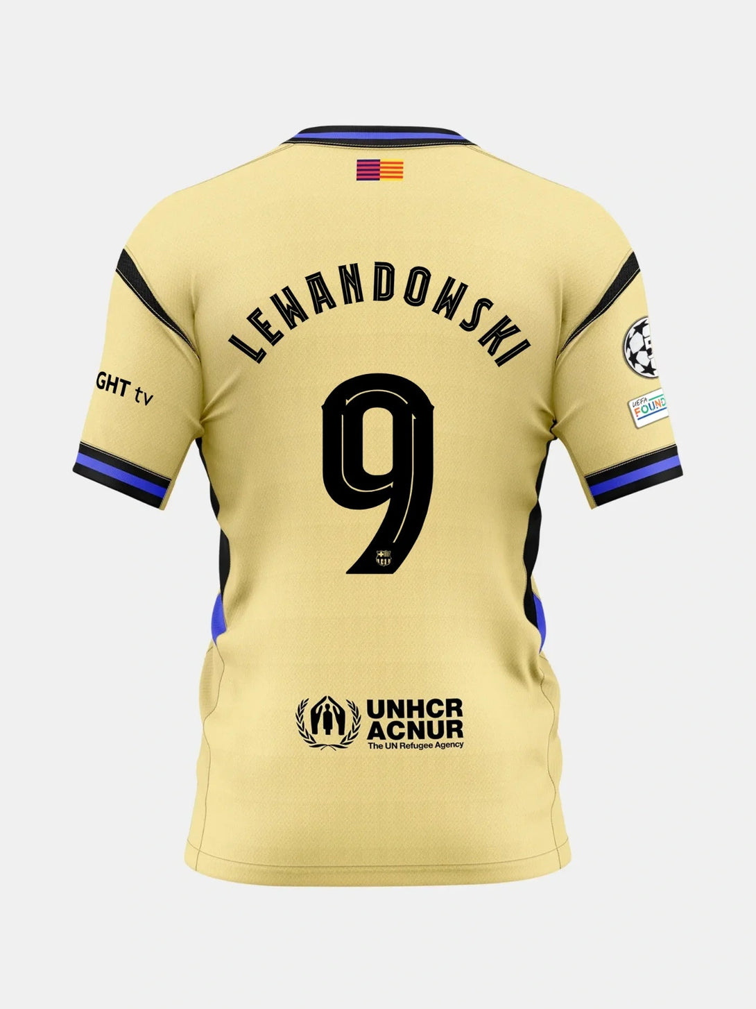 Barcelona x Kobe Bryant Lewandowski #9 Away 2025/26 Soccer Jersey - UCL topsoccerjerseys.com