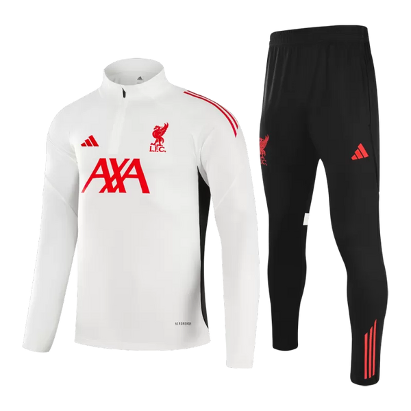 Liverpool 1/4 Zip Training Jacket Kit (Jacket+Pants) 2025/26 - White