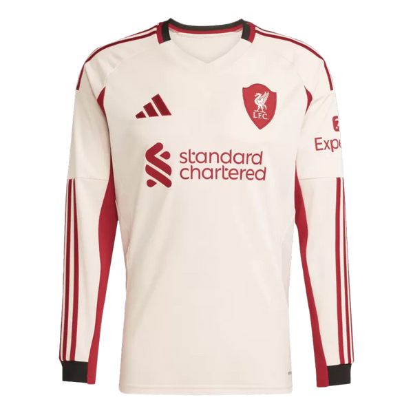 Liverpool Away Long Sleeve Soccer Jersey 2025/26