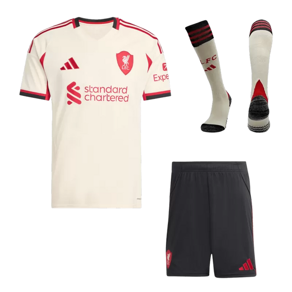 Liverpool Away Soccer Jersey Kit (Jersey+Shorts+Socks) 2025/26