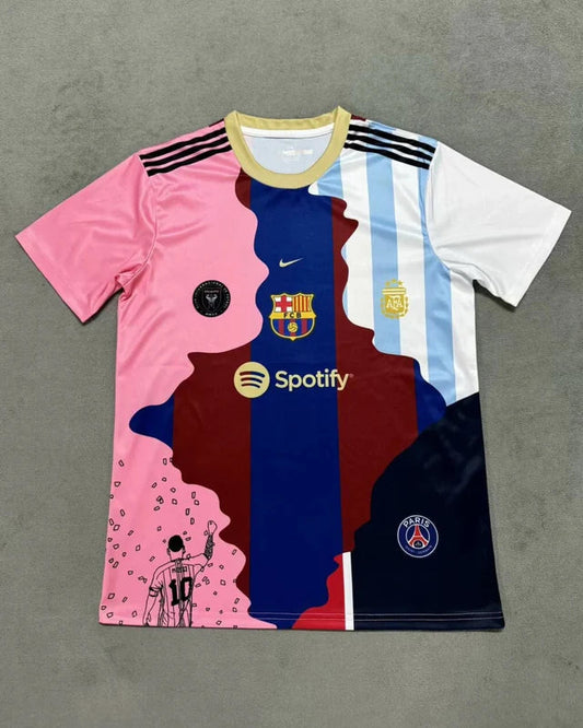 MESSI #10 All Team Tribute Dres – Limitovaná edice Fan Shirt (Barcelona, Paris Saint-Germain (PSG), Inter Miami a národní tým Argentiny.) 2025/26