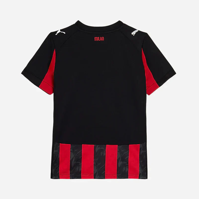 Kid's AC Milan Home  Soccer Jersey Kit(Jersey+Shorts) 2025/26 Go Game Wear