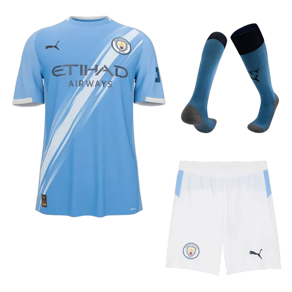 Manchester City Home Jersey Kit (Jersey+Shorts+Socks) 2025/26